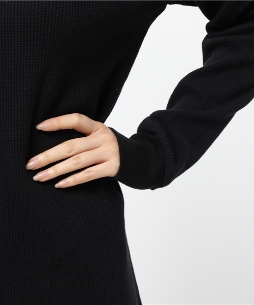 N.（N. Natural Beauty Basic）（エヌエヌナチュラルビューティーベーシック）の「ワッフルワンピース（ワンピース・レディース・ベージュ/ブラック/カーキ/グレー・MEDIUM）」の10枚目の写真