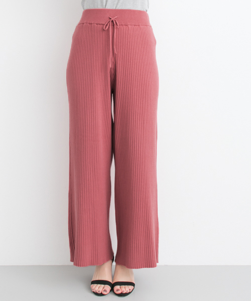 URBAN RESEARCH（アーバンリサーチ）の「 UR リブワイドパンツ（その他パンツ・レディース・オフホワイト/グレー/ピンク・FREE）」の14枚目の写真