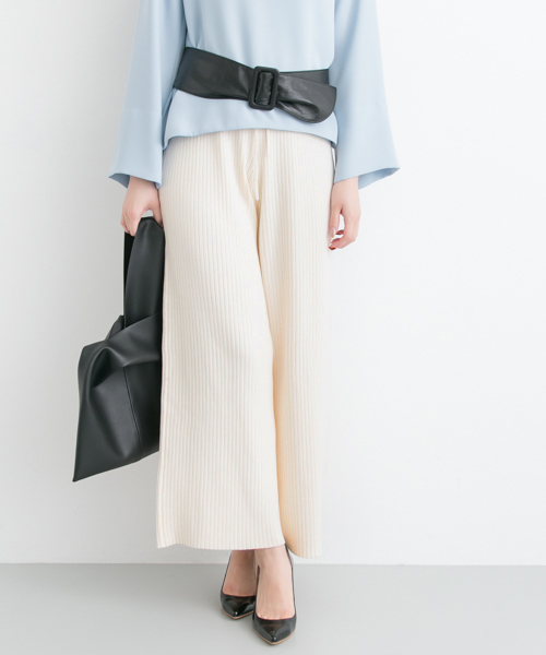 URBAN RESEARCH（アーバンリサーチ）の「 UR リブワイドパンツ（その他パンツ・レディース・オフホワイト/グレー/ピンク・FREE）」の22枚目の写真