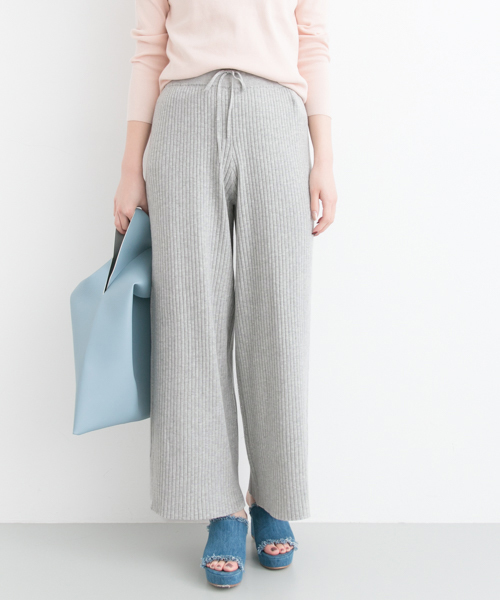 URBAN RESEARCH（アーバンリサーチ）の「 UR リブワイドパンツ（その他パンツ・レディース・オフホワイト/グレー/ピンク・FREE）」の20枚目の写真