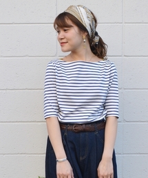 Prefer SHIPS | 《追加予約》Prefer SHIPS: コットンボーダーショートカットソー◆(Tシャツ/カットソー)