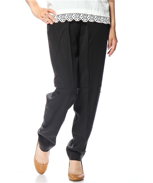 Kastane（カスタネ）の「イージーテーパードPT（その他パンツ・レディース・グレー/ブラック・FREE）」の2枚目の写真