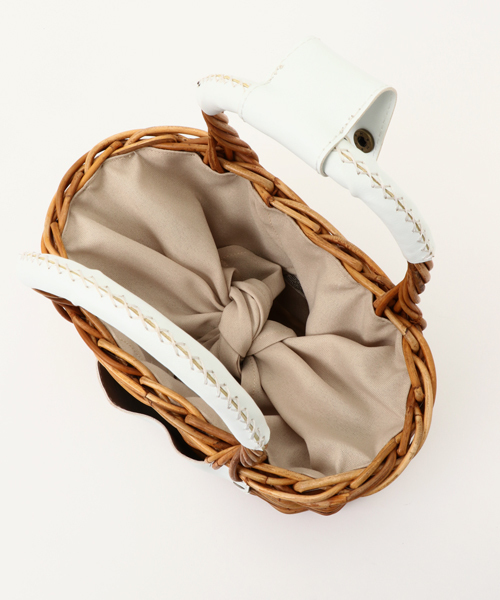 LBC（エルビーシー）の「アルログバスケット　                    （かごバッグ・レディース・オフホワイト/ブラック・FREE）」の8枚目の写真