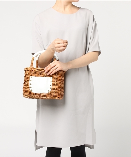 LBC（エルビーシー）の「アルログバスケット　                    （かごバッグ・レディース・オフホワイト/ブラック・FREE）」の9枚目の写真