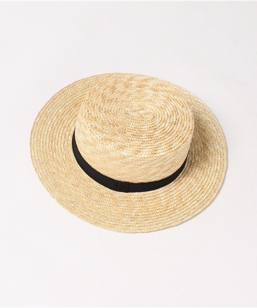 WEGO（ウィゴー）の「WEGO/カンカンブレードハット（ハット・レディース・ナチュラル/ブラック・FREE）」の5枚目の写真