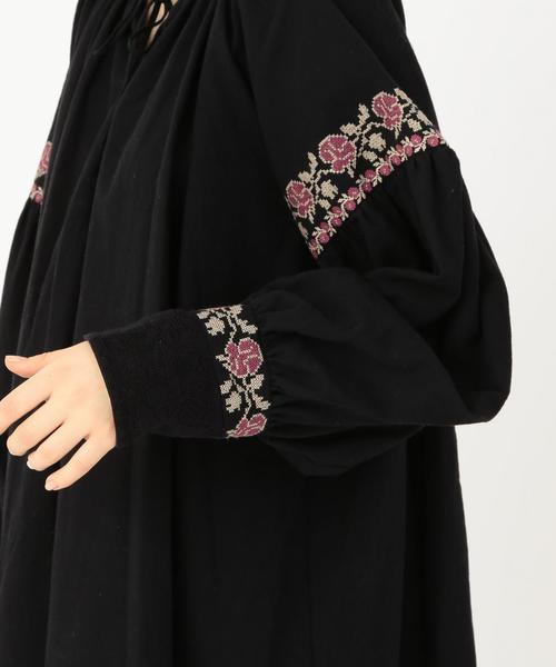 Another Edition(アナザーエディション)の「エンブロトリミングワンピース(ワンピース・レディース・オフホワイト/ブラック・フリー)」の7枚目の写真