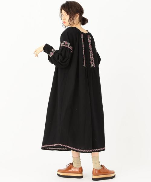 Another Edition(アナザーエディション)の「エンブロトリミングワンピース(ワンピース・レディース・オフホワイト/ブラック・フリー)」の15枚目の写真