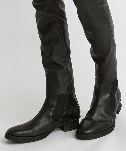 NO ID.（ノーアイディ）の「mko5764-ｻｲﾄﾞｺﾞｱﾌﾞｰﾂ（ブーツ・メンズ・ブラウン/ブラック/ブラック系その他/ベージュ・40/42/44）」の3枚目の写真