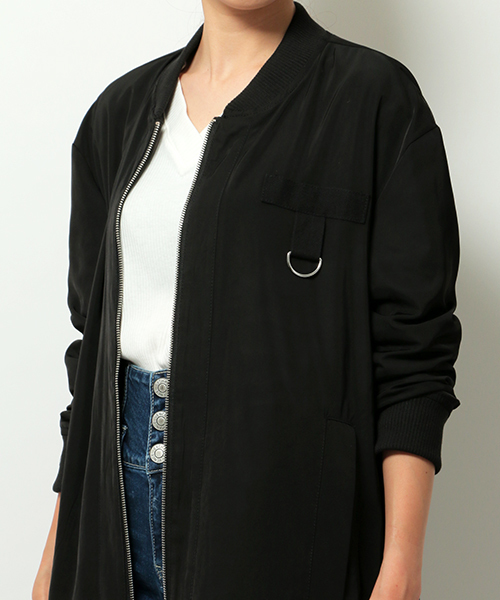 VENCEEXCHANGE(ヴァンスエクスチェンジ)の「ロングMA-1(MA-1・レディース・ダークグリーン/ブラック・MEDIUM)」の19枚目の写真