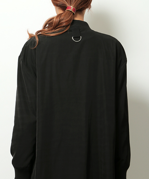 VENCEEXCHANGE(ヴァンスエクスチェンジ)の「ロングMA-1(MA-1・レディース・ダークグリーン/ブラック・MEDIUM)」の13枚目の写真