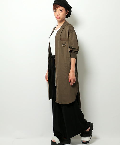 VENCEEXCHANGE(ヴァンスエクスチェンジ)の「ロングMA-1(MA-1・レディース・ダークグリーン/ブラック・MEDIUM)」の18枚目の写真