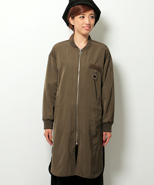 VENCEEXCHANGE(ヴァンスエクスチェンジ)の「ロングMA-1(MA-1・レディース・ダークグリーン/ブラック・MEDIUM)」の8枚目の写真