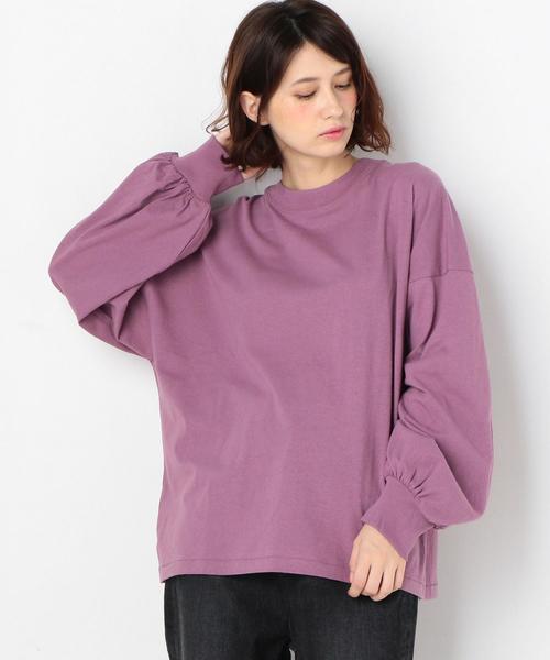 Another Edition（アナザーエディション）の「プチハイネックLSL TEE（Tシャツ/カットソー・レディース・オフホワイト/ブラック/パープル/ライトブルー/ナチュラル・FREE）」の5枚目の写真