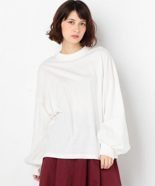 Another Edition（アナザーエディション）の「プチハイネックLSL TEE（Tシャツ/カットソー・レディース・オフホワイト/ブラック/パープル/ライトブルー/ナチュラル・FREE）」の2枚目の写真