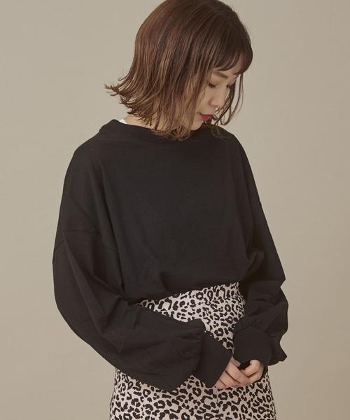 Another Edition（アナザーエディション）の「プチハイネックLSL TEE（Tシャツ/カットソー・レディース・オフホワイト/ブラック/パープル/ライトブルー/ナチュラル・FREE）」の3枚目の写真