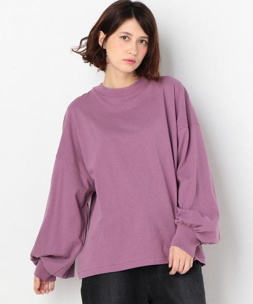 Another Edition（アナザーエディション）の「プチハイネックLSL TEE（Tシャツ/カットソー・レディース・オフホワイト/ブラック/パープル/ライトブルー/ナチュラル・FREE）」の14枚目の写真