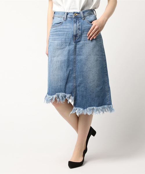 Rodeo Crowns Wide Bowl ロデオクラウンズワイドボウル の デニム カットオフ スカート デニムスカート Wear