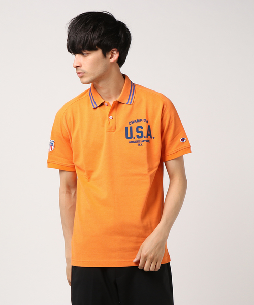 Champion Golf（チャンピオンゴルフ）の「【Champion/チャンピオン】メンズ GOLF ポロシャツ（ポロシャツ・メンズ・グリーン/ホワイト/ネイビー/オレンジ/グレー・LARGE/X-LARGE/MEDIUM）」の5枚目の写真