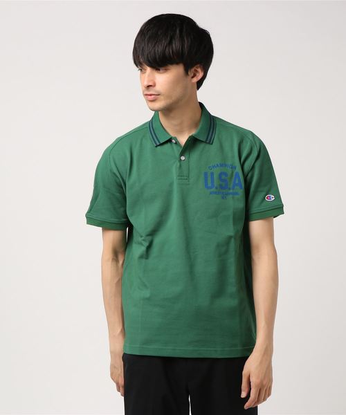 Champion Golf（チャンピオンゴルフ）の「【Champion/チャンピオン】メンズ GOLF ポロシャツ（ポロシャツ・メンズ・グリーン/ホワイト/ネイビー/オレンジ/グレー・LARGE/X-LARGE/MEDIUM）」の3枚目の写真