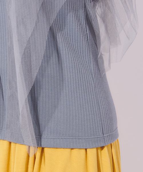 CIAOPANIC（チャオパニック）の「チュールトップス（Tシャツ/カットソー・レディース・ブラック/グレー・FREE）」の12枚目の写真