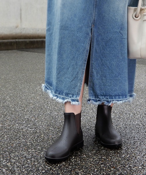 minia（ミニア）の「サイドゴアレインブーツ　◇（レインシューズ・レディース・ブラック/ダークブラウン・LL/S/M/L）」の8枚目の写真