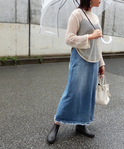 minia（ミニア）の「サイドゴアレインブーツ　◇（レインシューズ・レディース・ブラック/ダークブラウン・LL/S/M/L）」の9枚目の写真