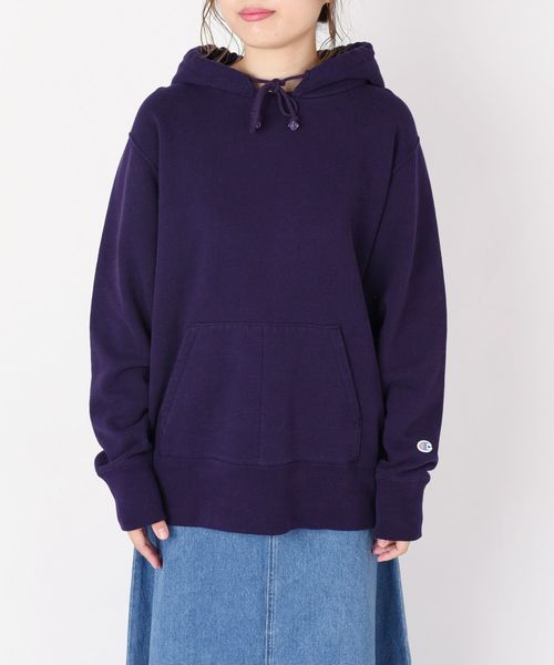 Khaju（カージュ）の「Champion:クルーネックパーカー◇（パーカー・レディース・パープル/イエロー系その他・ONE SIZE）」の5枚目の写真