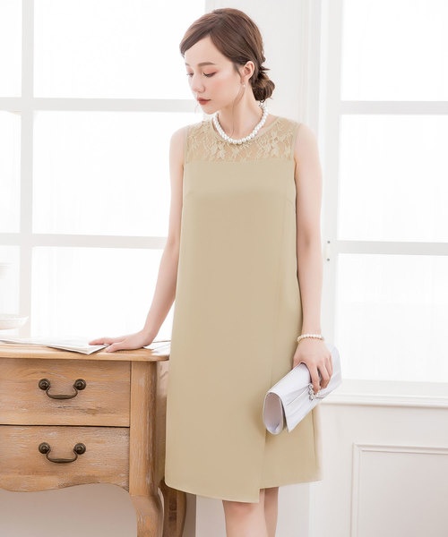 結婚式 お呼ばれ フォーマル対応巻きスカート風アシンメトリーなスカートデザインドレス ドレス ドレス Dress ワンピース Star ドレス Star ドレス スター のファッション