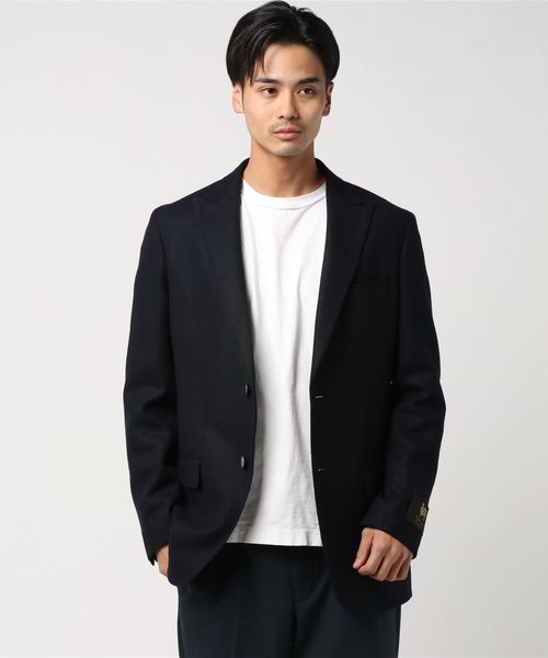 美品　blazer's bank.com ネイビージャケット　ダブルブレスト 美品：blazer\u0027s サマーウールジャケット「S：ネイビー