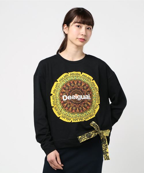Desigual(デシグアル)の「曼荼羅柄スウェット GREVE(スウェット・レディース・ブラック・L/2L/S/M)」の4枚目の写真