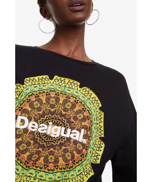 Desigual(デシグアル)の「曼荼羅柄スウェット GREVE(スウェット・レディース・ブラック・L/2L/S/M)」の13枚目の写真