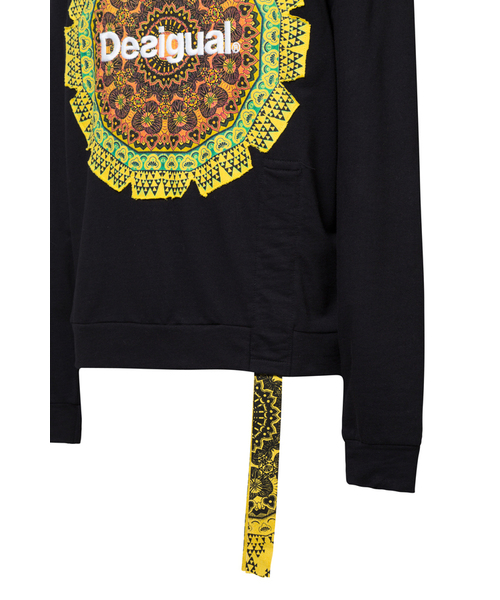Desigual(デシグアル)の「曼荼羅柄スウェット GREVE(スウェット・レディース・ブラック・L/2L/S/M)」の8枚目の写真