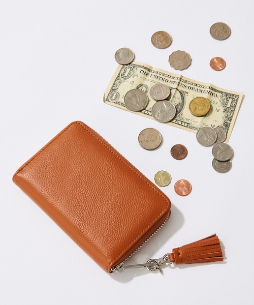 Actually(アクチュアリー)の「本革財布 B7サイズ コンパクト ウォレット(財布・レディース・レッド/シルバー/ブラック/グレー/イエロー/ブルー/ゴールド/オレンジ/ブラック系その他/ゴールド系その他/シルバー系その他/イエロー系その他/グリーン/ピンク/ベージュ/ドット/レモンイエロー/グリーン系その他/ラベンダー/キャメル/フューシャピンク/ブルー系その他/ボルドー/タン/ターコイズブルー/ダークブルー/ライトパープル/ライトグリーン/イエロー系・フリー)」の16枚目の写真