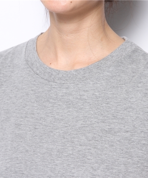 BEAMS BOY（ビームスボーイ）の「BEAMS BOY / 2トーン フレンチ T（Tシャツ/カットソー・レディース・ホワイト/グレー・ONE SIZE）」の6枚目の写真