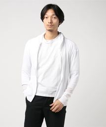 夏のアウタースタイルにおすすめサマーニット　パーカー