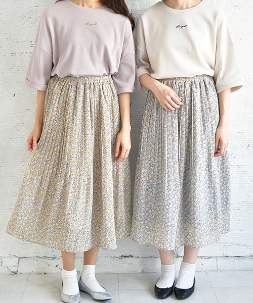 PairPair（ペアペア）の「サーマルロゴ刺繍5分袖T（Tシャツ/カットソー・レディース・ピンク/アイボリー/サックスブルー・FREE）」の4枚目の写真