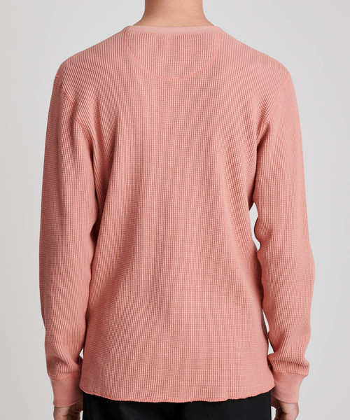 Saturdays NYC(サタデーズ ニューヨークシティ )の「Alek Waffle Longsleeve T-Shirt(Tシャツ/カットソー・メンズ・オフホワイト/オリーブ/ピンク・XS/S/M/L/XL)」の16枚目の写真