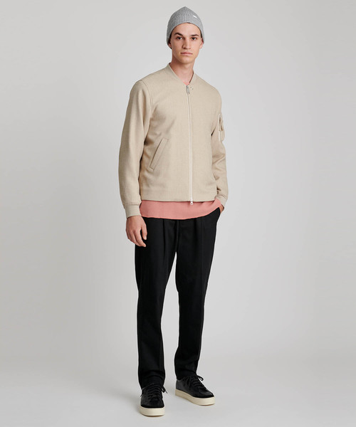 Saturdays NYC(サタデーズ ニューヨークシティ )の「Alek Waffle Longsleeve T-Shirt(Tシャツ/カットソー・メンズ・オフホワイト/オリーブ/ピンク・XS/S/M/L/XL)」の17枚目の写真