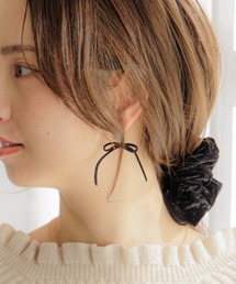 flower | ジュエルリボンイヤリング(イヤリング)