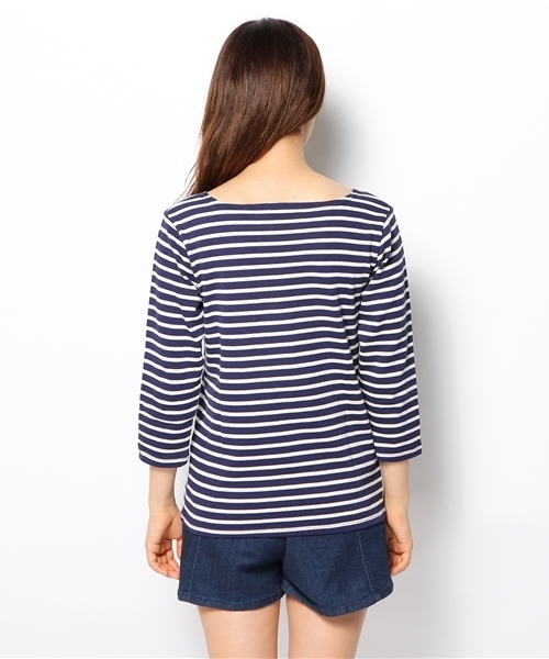 WEGO(ウィゴー)の「WEGO/ボーダー7分袖カットソー(Tシャツ/カットソー・レディース・ブラック系その他/ブルー系その他/トリコロール・FREE)」の8枚目の写真