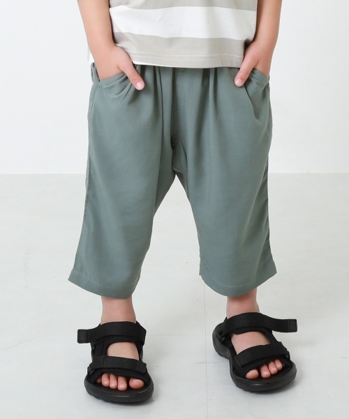devirock(デビロック)の「とろみレーヨンサルエル7分丈パンツ(その他パンツ・キッズ・ブラック/ベージュ/ブラック系その他/ネイビー/ブルー系その他/ダークオリーブ/ダークベージュ・140cm/150cm/120cm/110cm/130cm/160cm/100cm)」の7枚目の写真