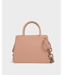 CHARLES & KEITH | チャンキーチェーン トップハンドルストラクチャードバッグ / Chunky Chain Top handle Structured Bag(トートバッグ)