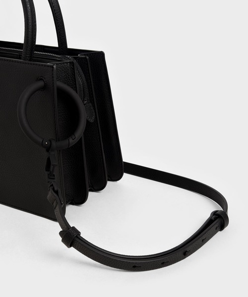 チャンキーチェーン トップハンドルストラクチャードバッグ チャールズアンドキース CHARLES & KEITH（チャールズ & キース）の「チャンキーチェーン