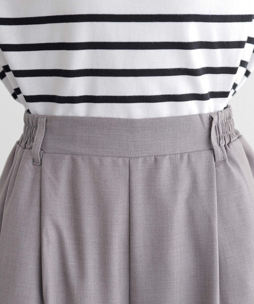 n'OrLABEL(ノアールレーベル)の「【セットアップ2点セット】『シフォンドッキングセットアップ』(パンツドレス・レディース・ライトグレー/ブラック・1/2)」の11枚目の写真