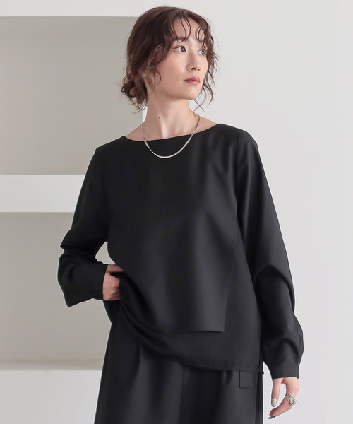 n'OrLABEL(ノアールレーベル)の「【セットアップ2点セット】『シフォンドッキングセットアップ』(パンツドレス・レディース・ライトグレー/ブラック・1/2)」の15枚目の写真