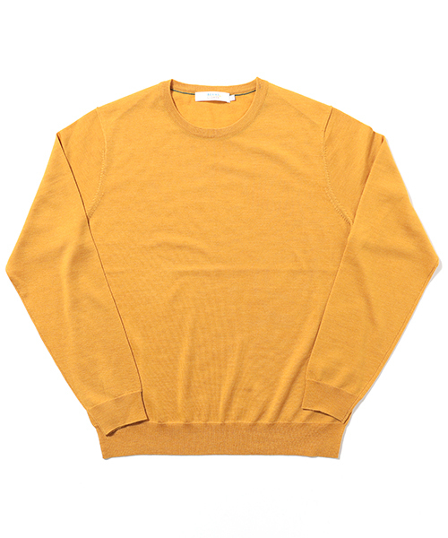 BEAMS LIGHTS Men's（ビームスライツ メンズ）の「BEAMS LIGHTS / ビエラヤーンクルーネックニット（ニット/セーター・メンズ・グリーン/レッド/ブルー/イエロー・LARGE/SMALL/MEDIUM/X-LARGE）」の4枚目の写真
