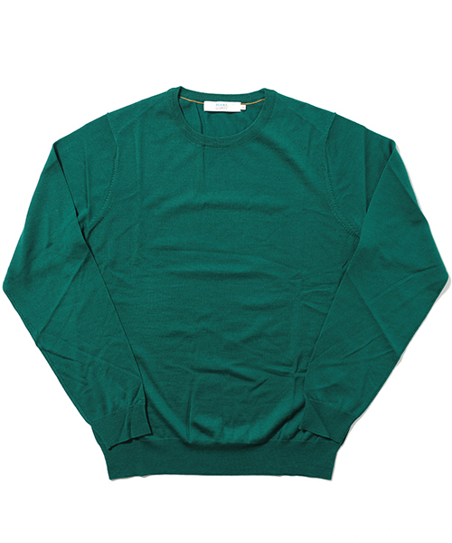 BEAMS LIGHTS Men's（ビームスライツ メンズ）の「BEAMS LIGHTS / ビエラヤーンクルーネックニット（ニット/セーター・メンズ・グリーン/レッド/ブルー/イエロー・LARGE/SMALL/MEDIUM/X-LARGE）」の2枚目の写真