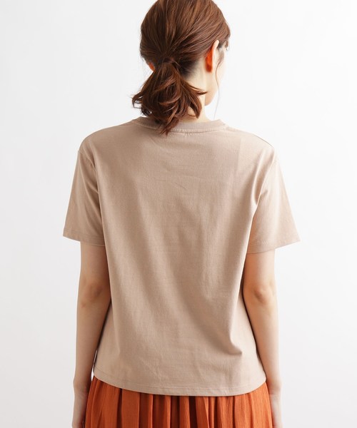 Champion(チャンピオン)の「【wEB限定カラーあり】championベーシックT(Tシャツ/カットソー・レディース・オフホワイト/ブラック/ベージュ/ピンク系/グレー系4/ネイビー系5・02)」の14枚目の写真