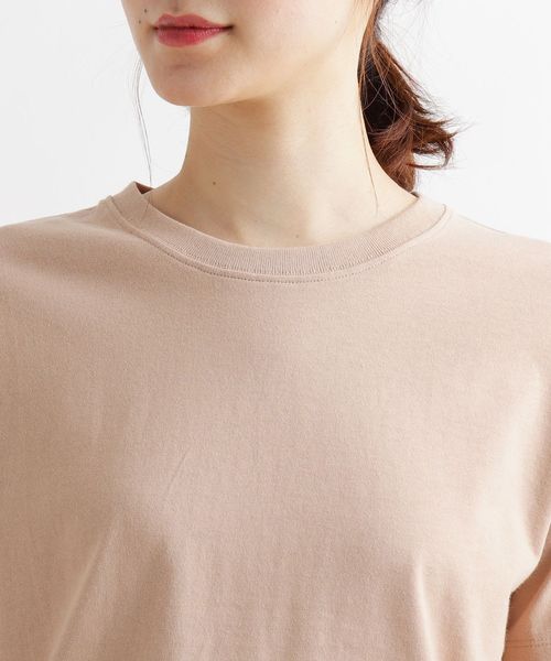 Champion(チャンピオン)の「【wEB限定カラーあり】championベーシックT(Tシャツ/カットソー・レディース・オフホワイト/ブラック/ベージュ/ピンク系/グレー系4/ネイビー系5・02)」の15枚目の写真