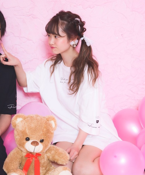 ROJITA（ロジータ）の「長南舞コラボTシャツ（Tシャツ/カットソー・レディース・ブラック/ホワイト・FREE）」の3枚目の写真